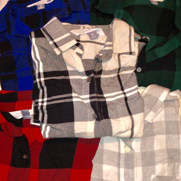 Old Navy Tops - Lot of 5 Women’s Old Navy Boyfriend Shirts Sz XL